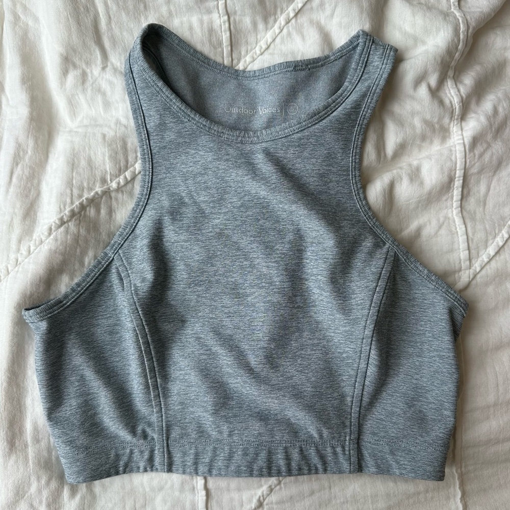 Outdoor Voices Cropped Tank Sports Bra in Blue - Size S